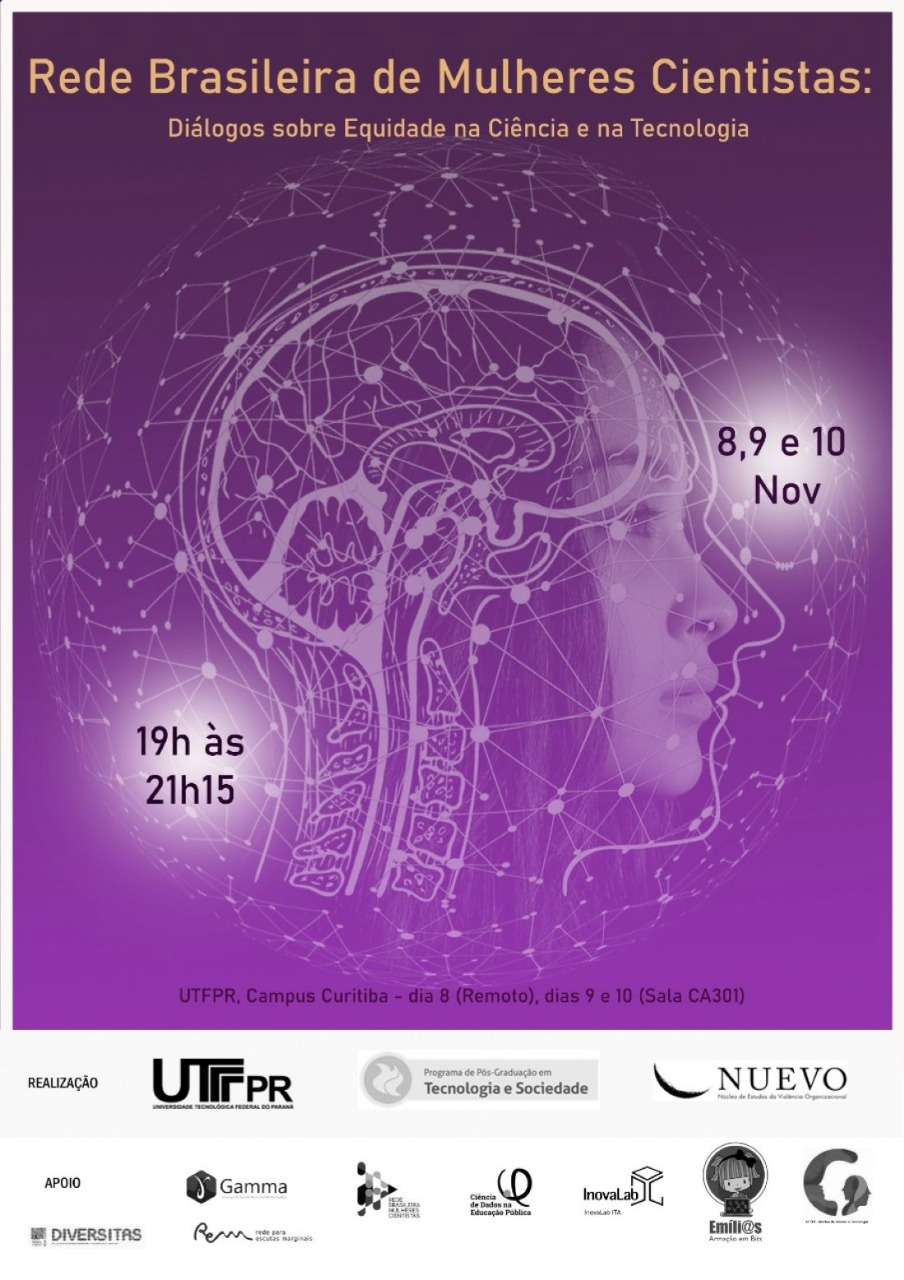 [Evento] “REDE BRASILEIRA DE MULHERES CIENTISTAS: DIALOGOS SOBRE EQUIDADE NA CIÊNCIA E NA TECNOLOGIA”