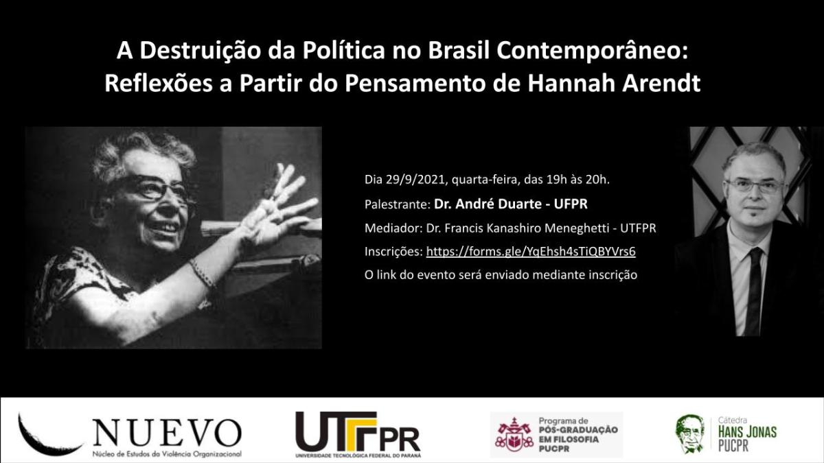 Destruição da Política no Brasil Contemporâneo: Reflexões a partir do pensamento de Hannah&nbsp;Arendt